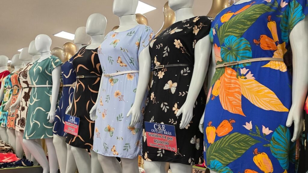 Vestidos plus size no Brás